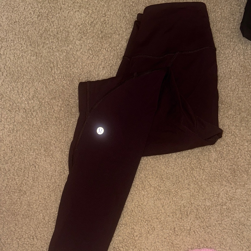 Lululemon Burgundy Leggings 7/80
